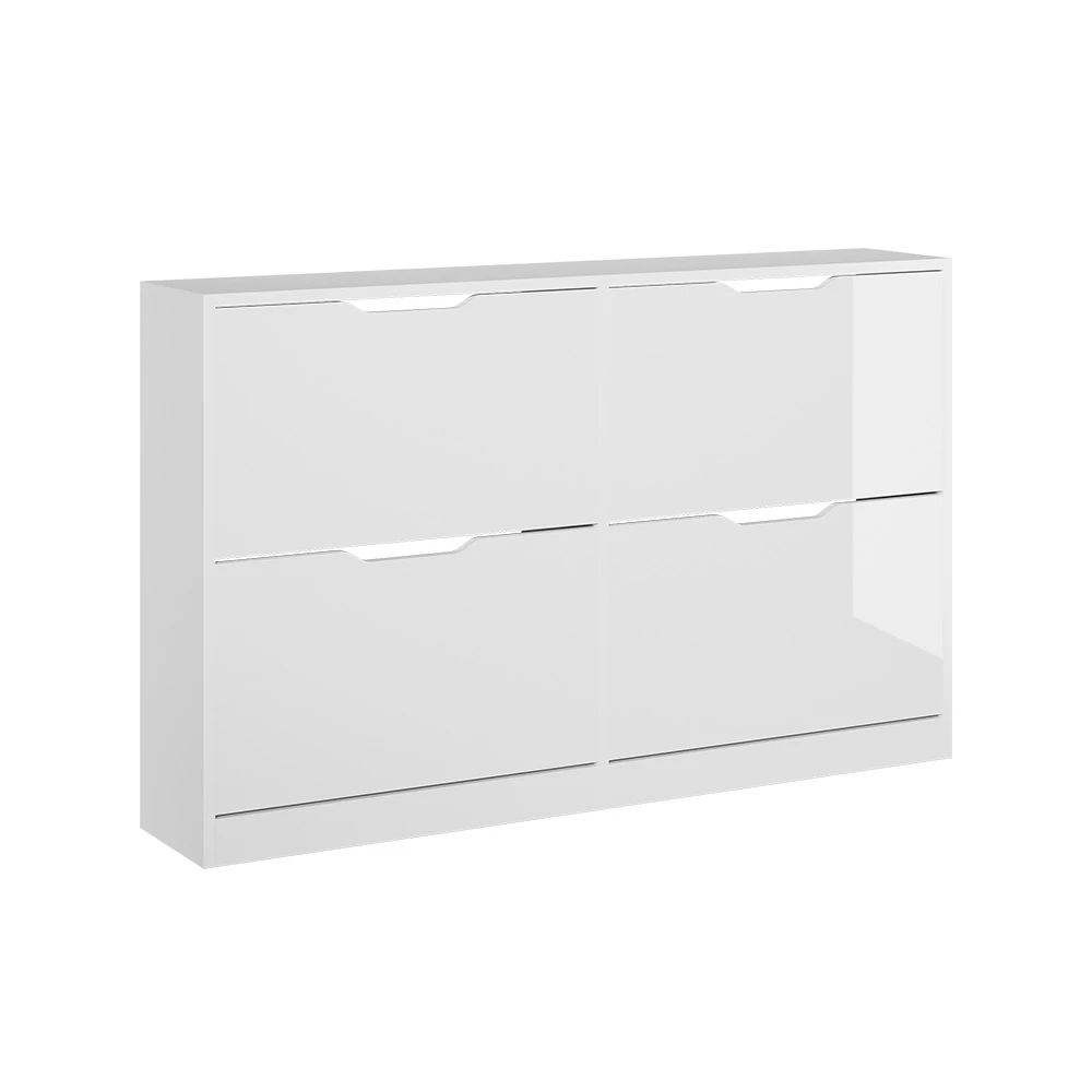 Kenkäkippi in Valkoinen/valkoinen kiiltävä on white background