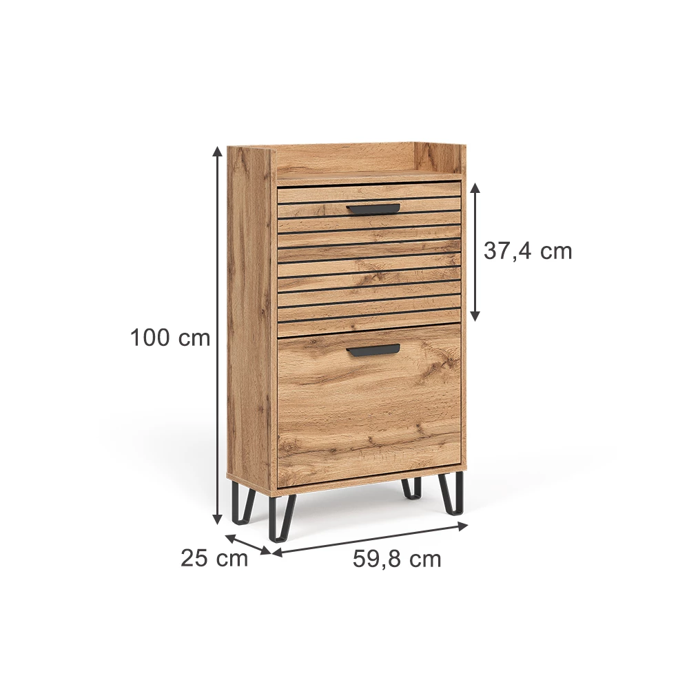 Kenkäkippari in Oak Wotan on white background
