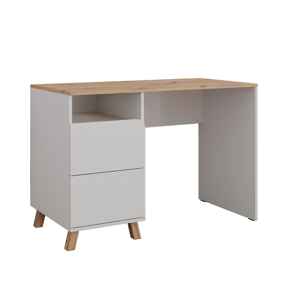 Kaptafel in Wit/Kunstnijverheid op een witte achtergrond