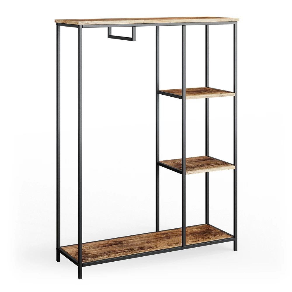 Armoire en Chêne rustique sur fond blanc