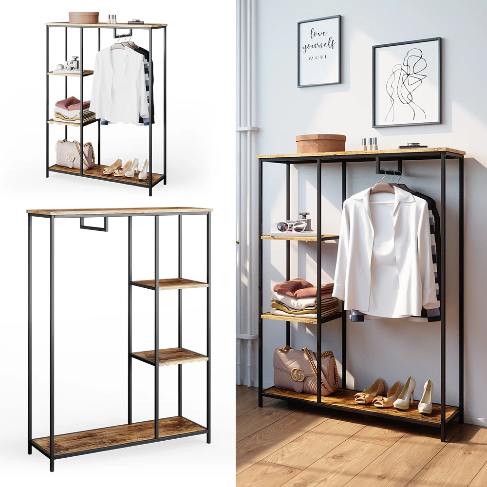 Armoire en Chêne rustique sur fond blanc