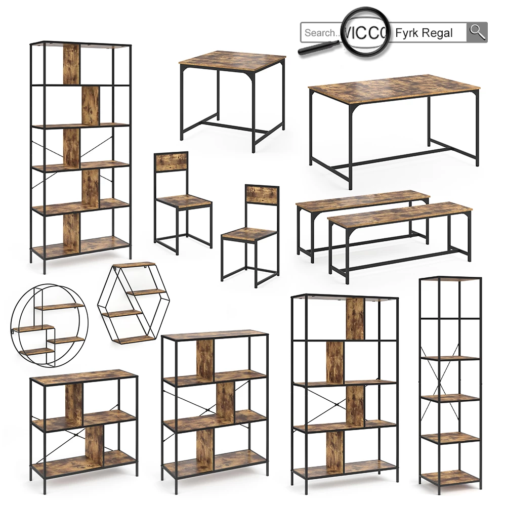 Vicco Esszimmer-Eckbank Eiche rustikal 195 x 142 cm, Fyrk