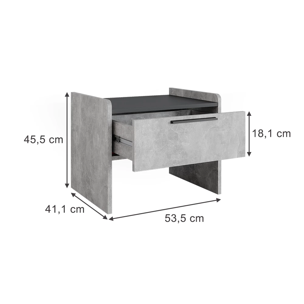 Banquette de salle à manger en Béton sur fond blanc