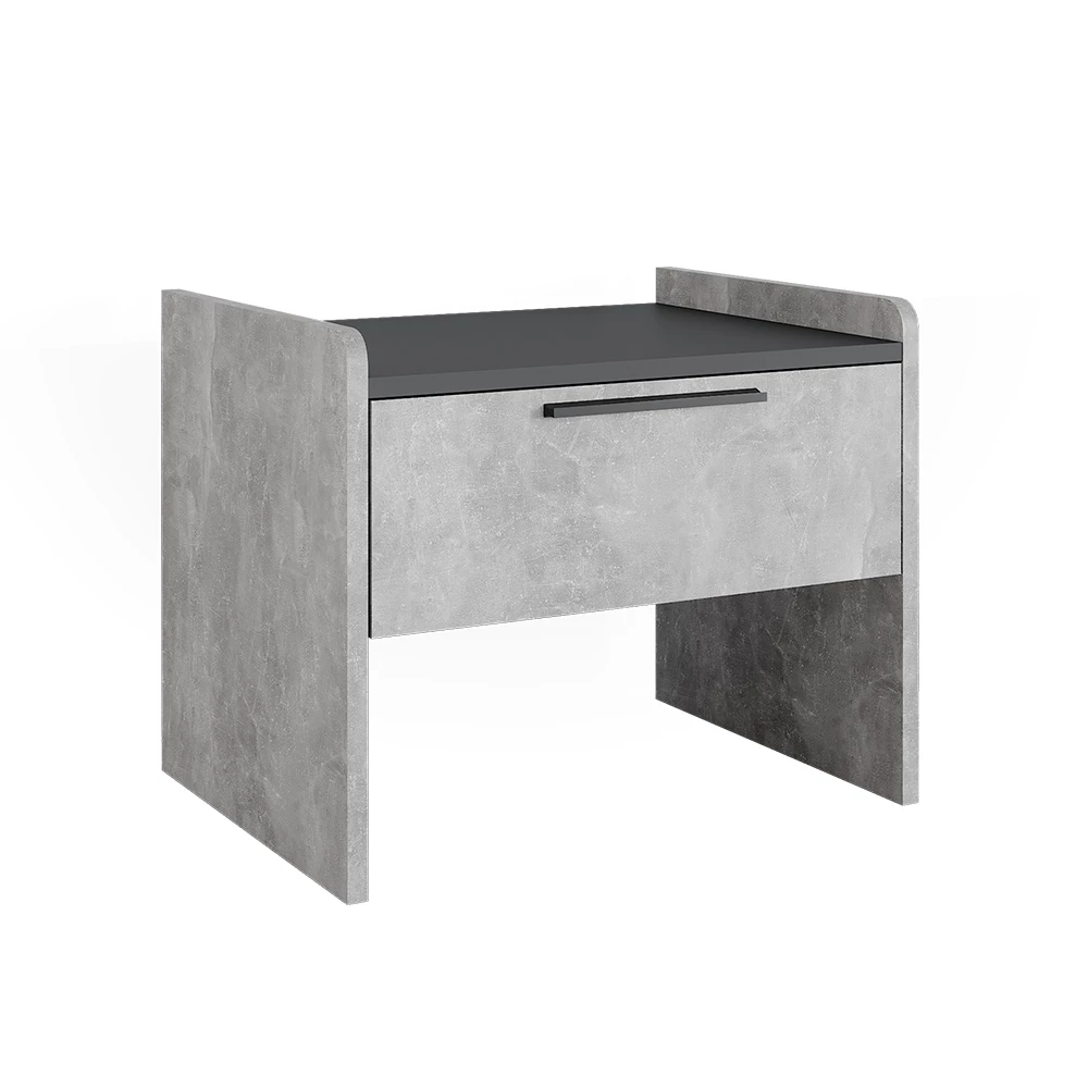 Banquette de salle à manger en Béton sur fond blanc