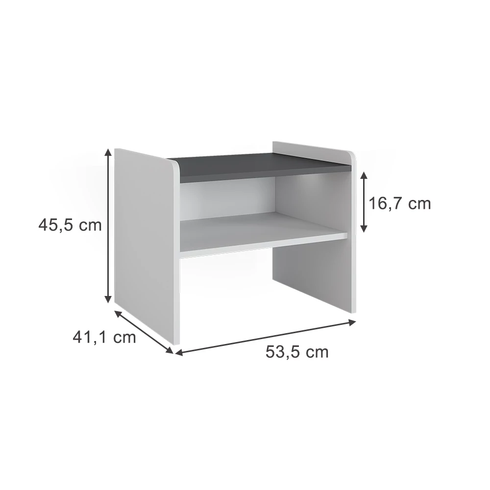 Banc d'angle en Blanc sur fond blanc