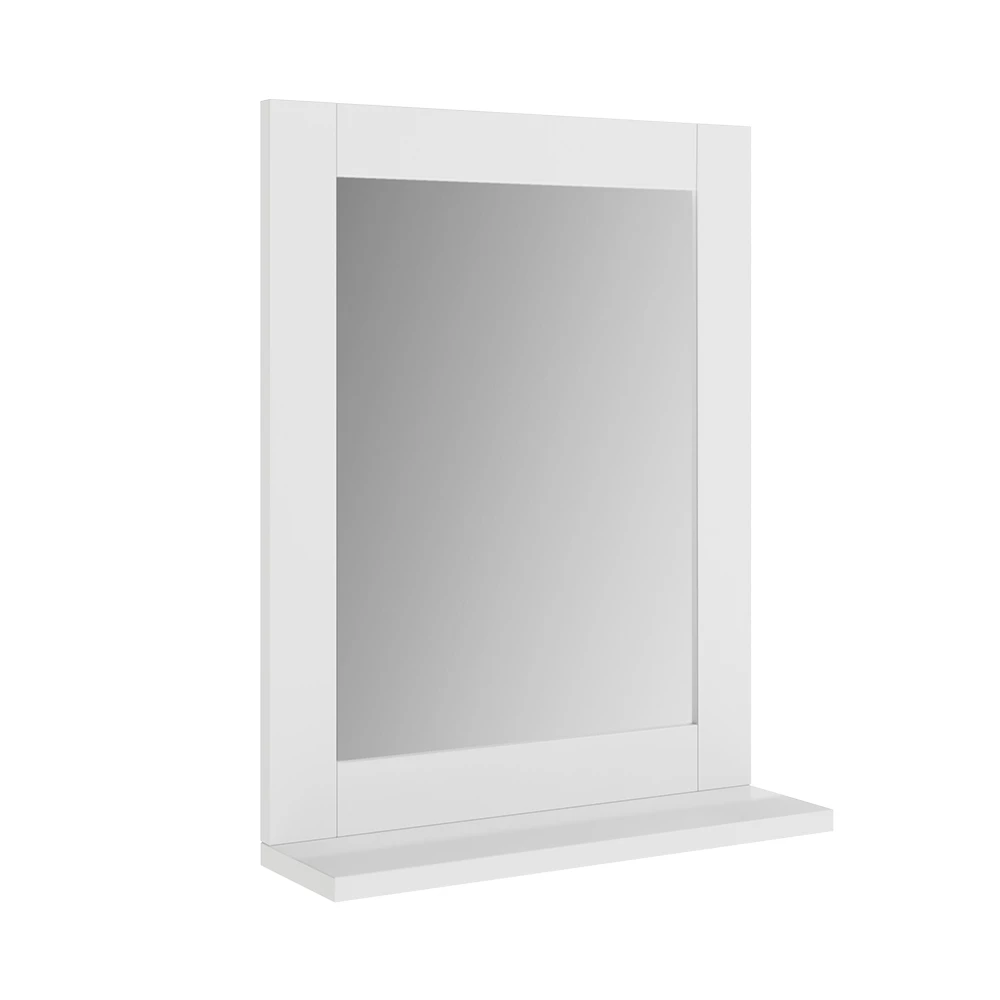 Specchio bagno in Bianco su sfondo bianco