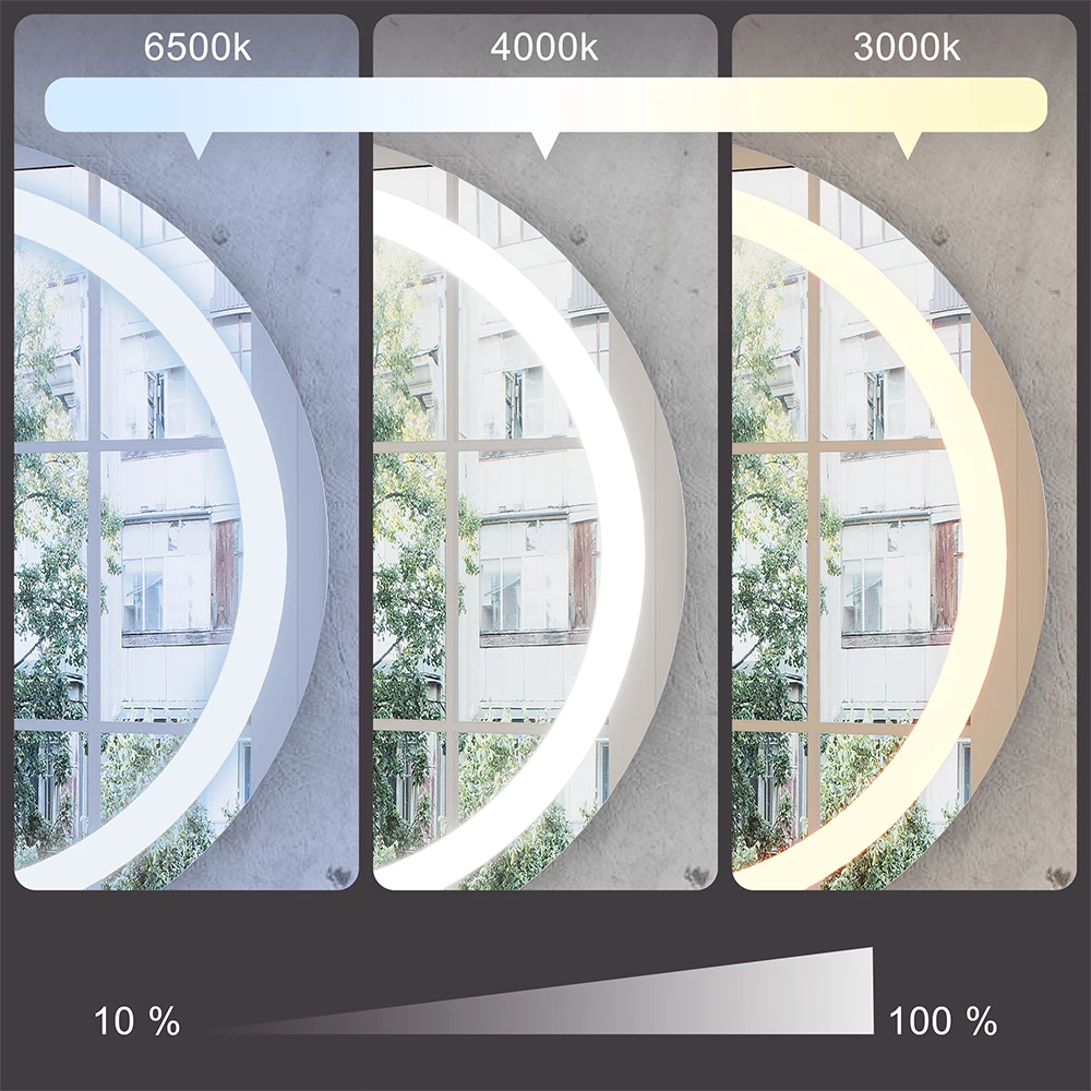 Nahaufnahme von Badezimmerspiegel in Glas, zeigt Design- und Oberflächendetails