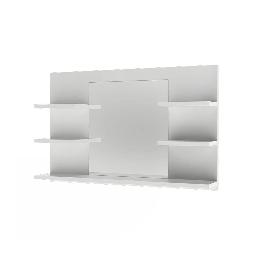 Badspiegelschrank in Weiß auf weißem Hintergrund