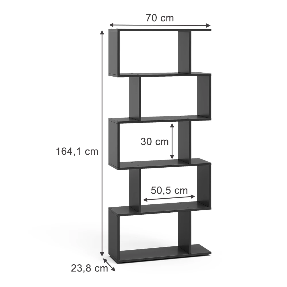 Séparateur d'espace en Noir sur fond blanc