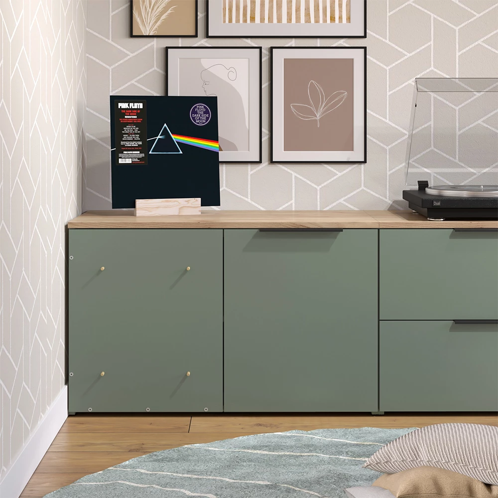Sideboard Wido Groen 50 x 80 cm met plank Vicco | Groen | Dressoir | 406673152244606