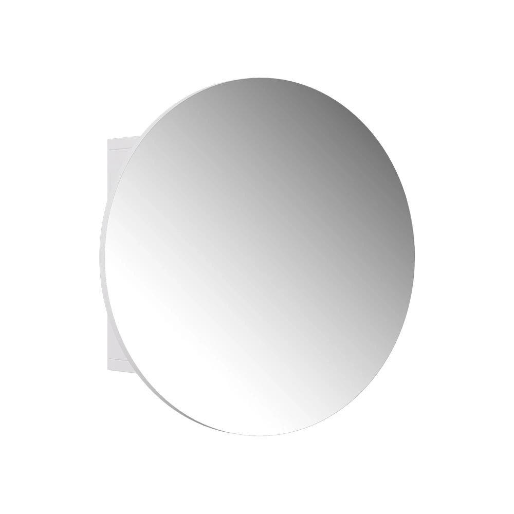 Badkamerspiegelkast in Wit op een witte achtergrond