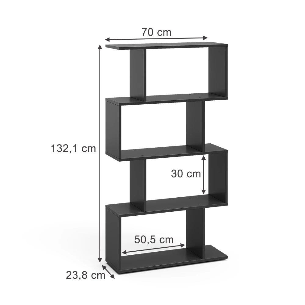Séparateur d'espace en Noir sur fond blanc