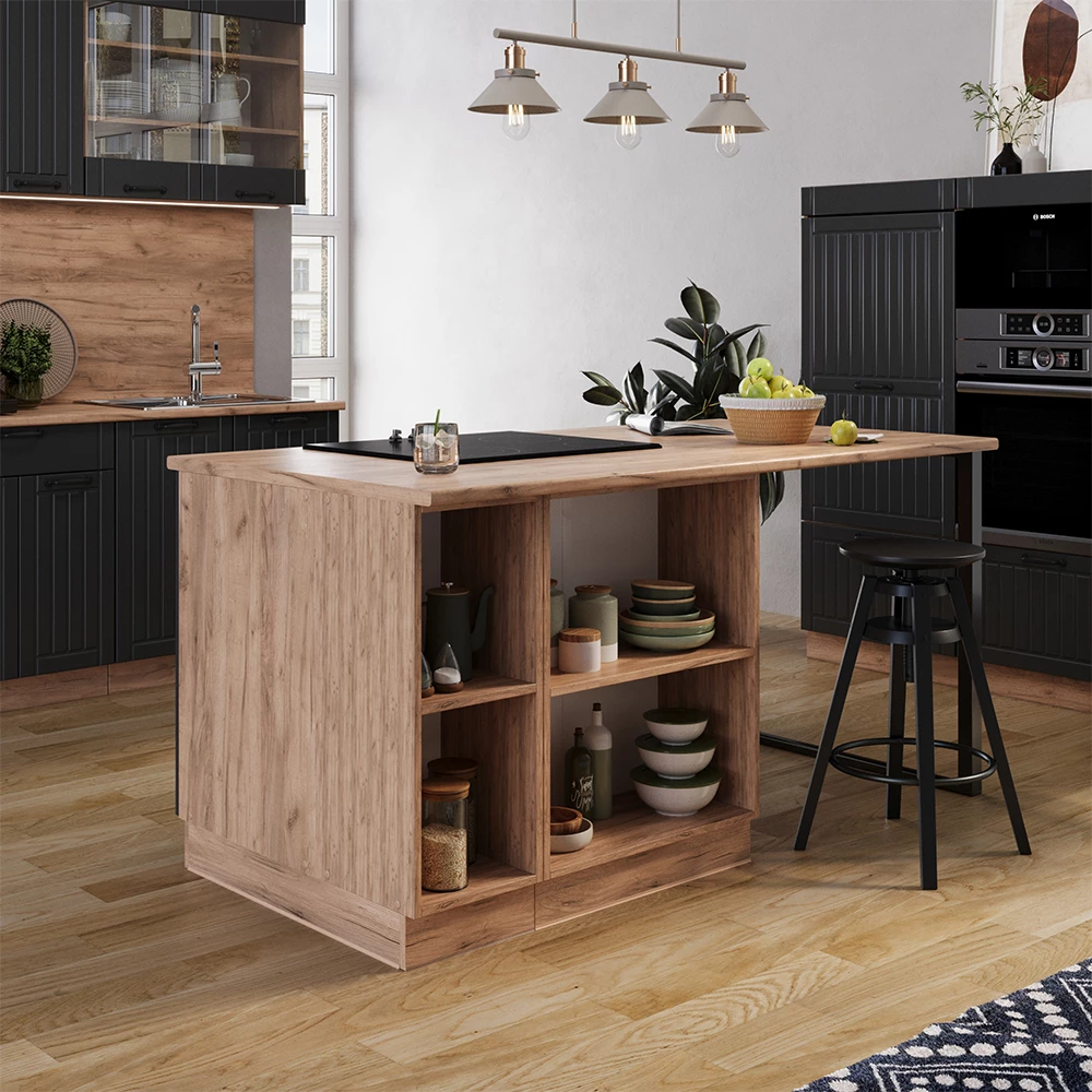 Ilha de cozinha in Cinza escuro on white background