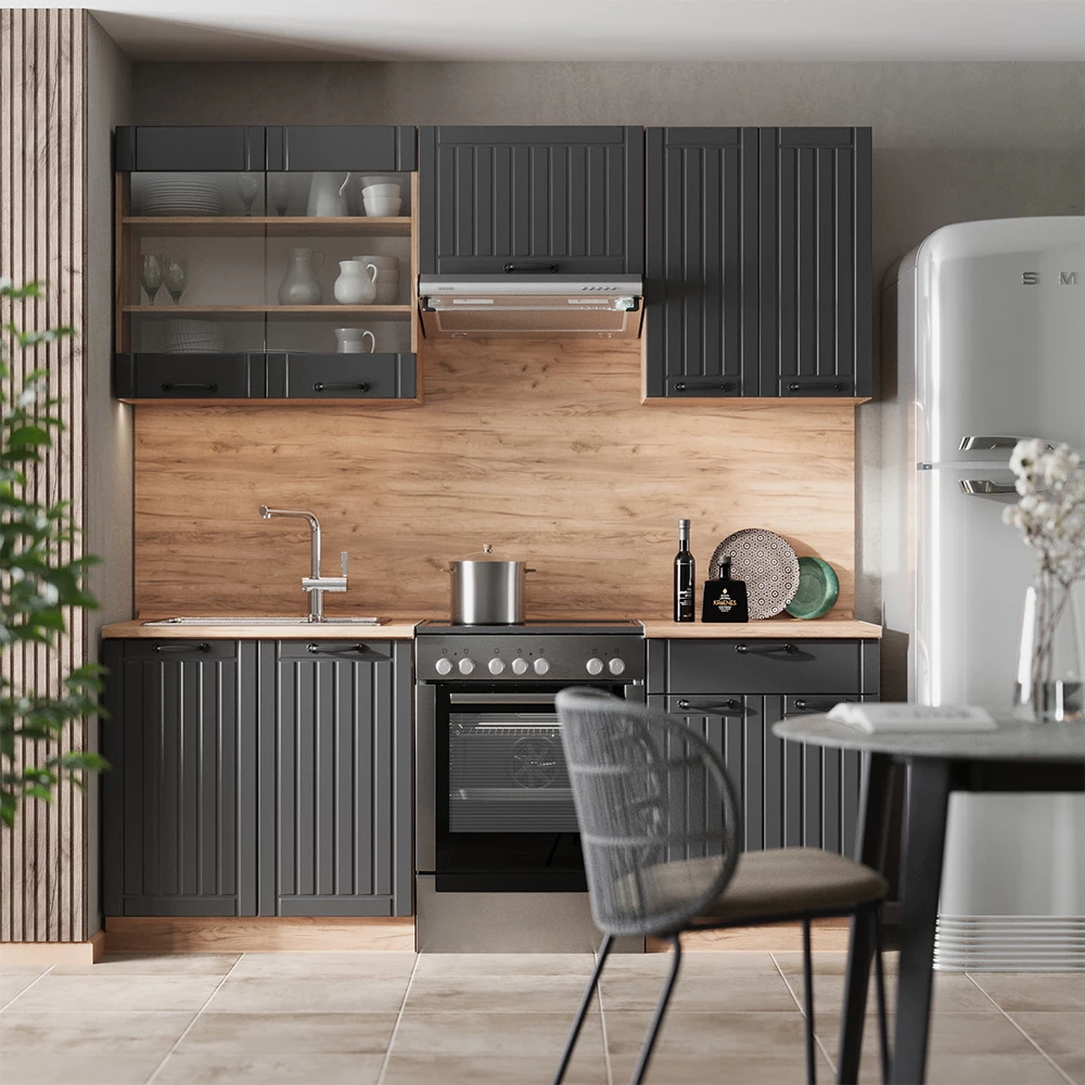 Keittonurkkaus in Tumman harmaa on white background