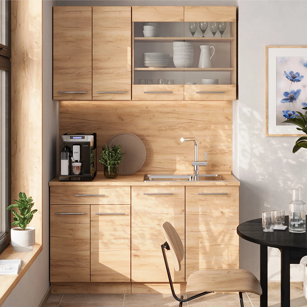 Enkelkök in Goldkraft ek on white background