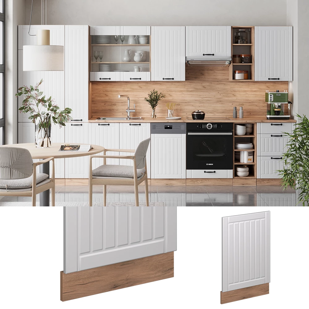 Pannello frontale in Bianco casa di campagna shown in ambient setting with decoration