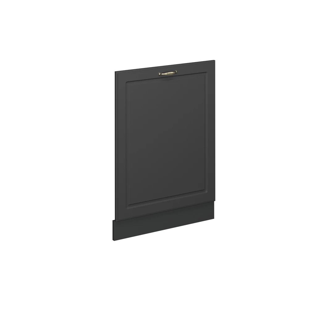 Vaatwasserfrontpaneel in Anthrazit-Gold Landhaus on white background