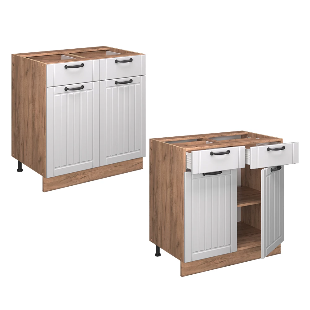 Meuble Sous-plan De Cuisine Fame-Line VICCO 40 Cm Blanc Anthracite - Neuf