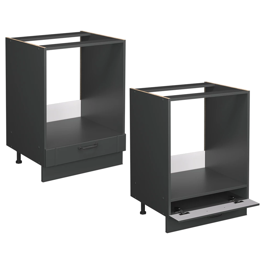 Meuble pour four Fame-Line Gris foncé 60cm sans PT Vicco