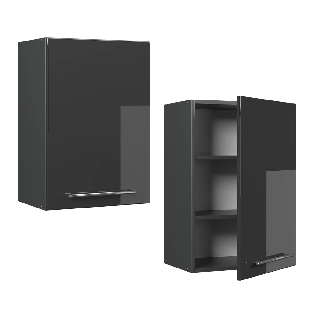 Hangkast Fame-Line Antraciet Hoogglans 50 cm Vicco