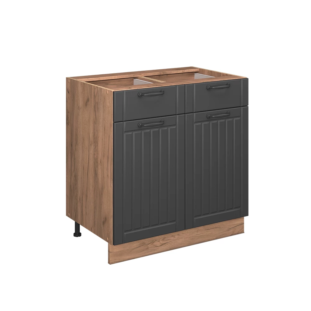 Mobiletto base per cucina in Grigio scuro on white background
