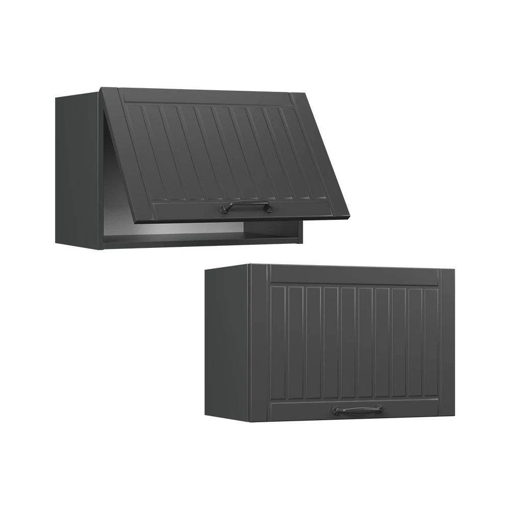 Elément haut de cuisine Fame-Line Gris foncé 60cm Plat Vicco