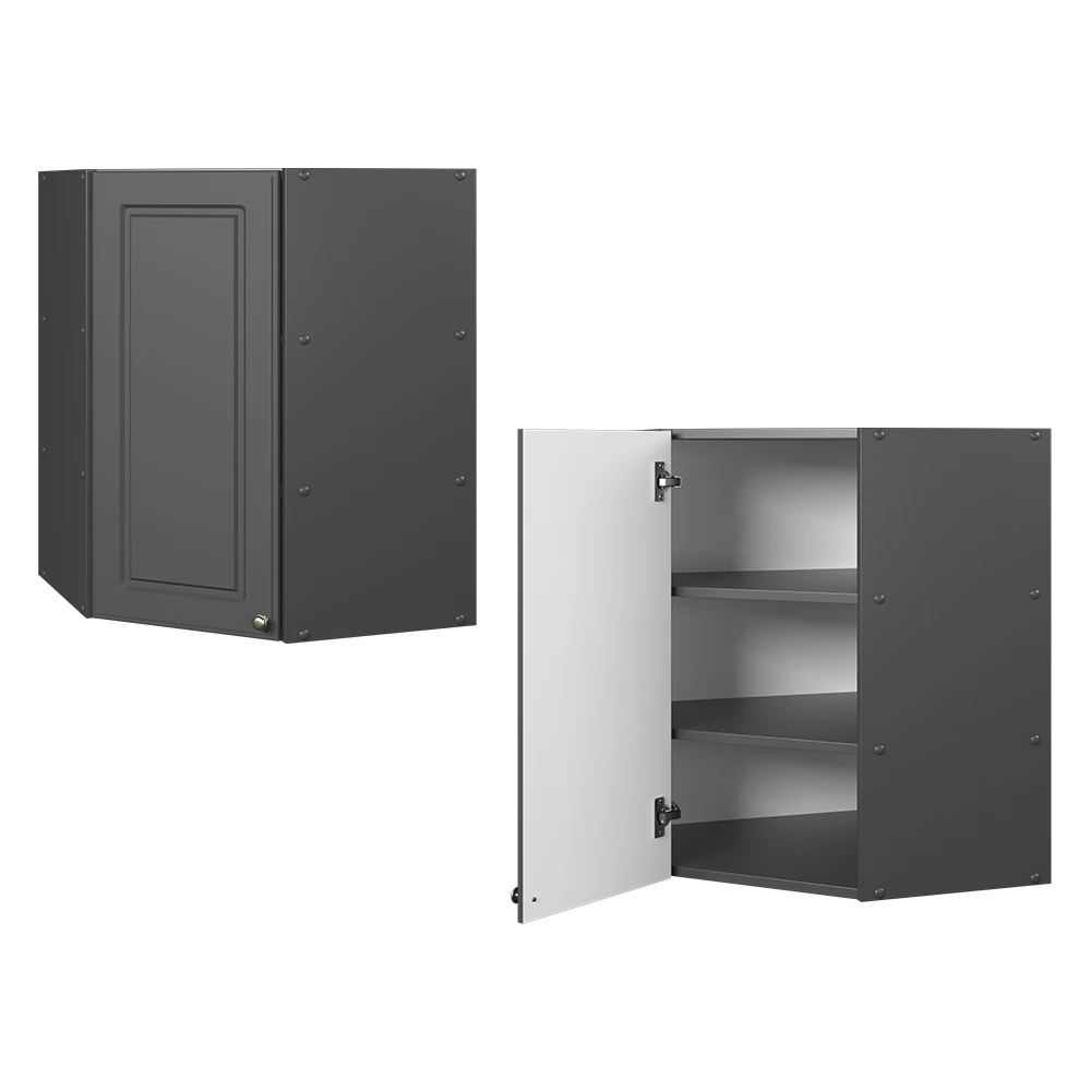 Élément Haut Cuisine Fame-Line Vicco, 40 Cm, Anthracite Chêne, Neuf