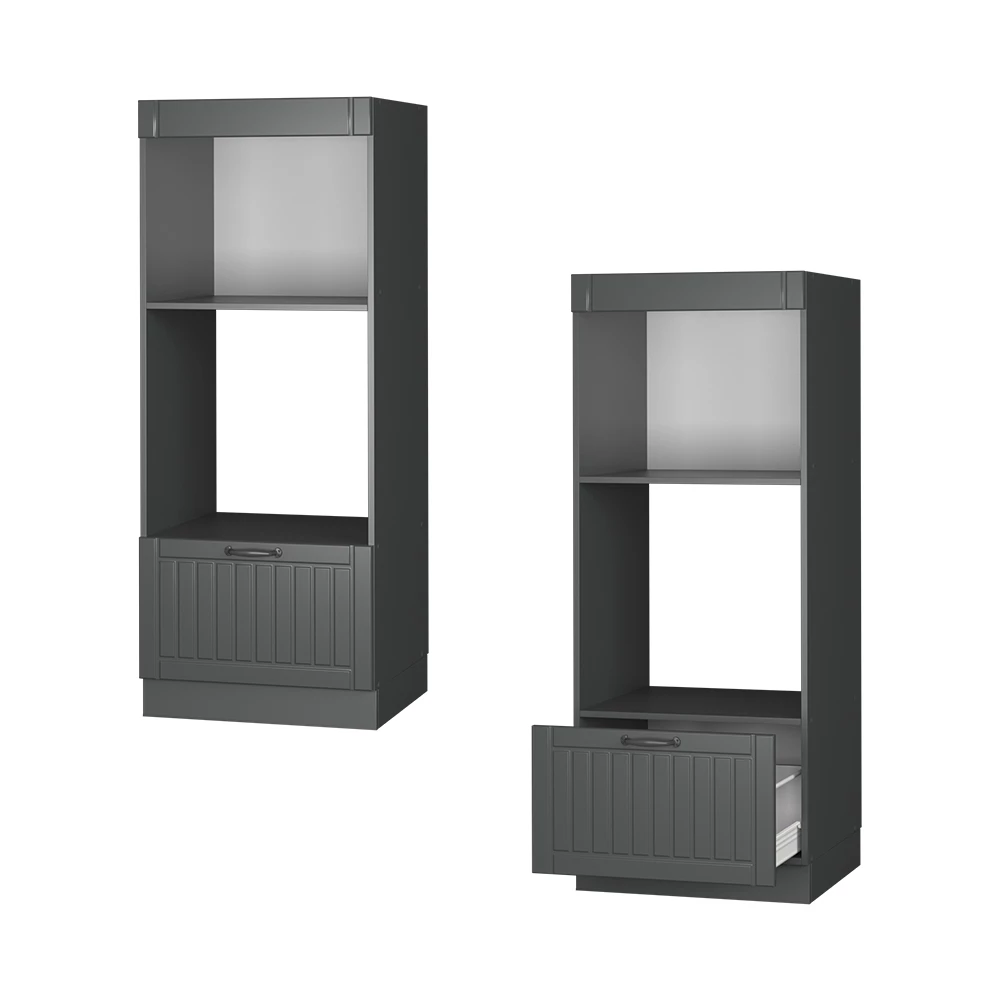 Mikrowellenschrank Fame-Line Dunkelgrau/Anthrazit 60 cm offen Vicco
