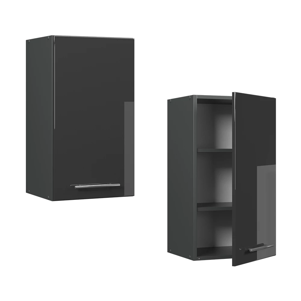 Hangkast Fame-Line Antraciet Hoogglans 40 cm Vicco