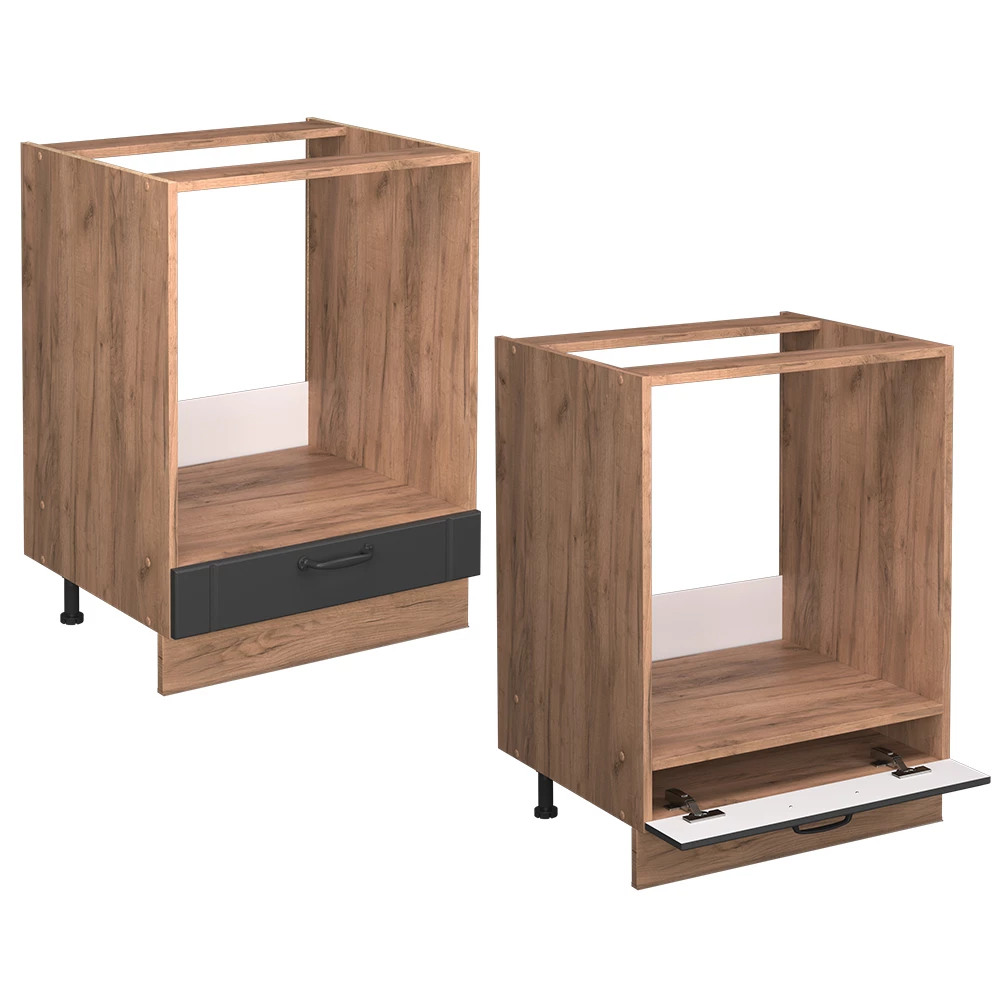 Meuble pour four Fame-Line Gris foncé 60cm sans PT Vicco
