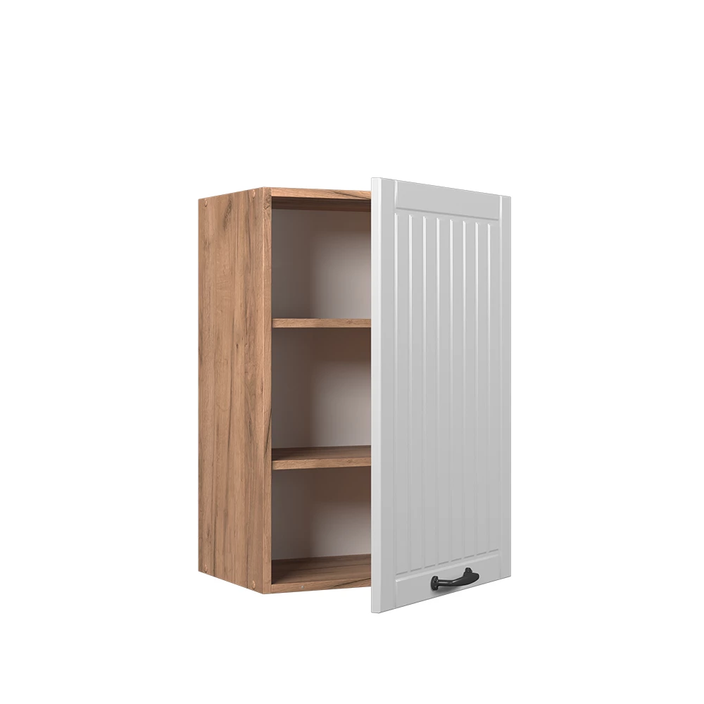 Hangkast in Wit Landhuis on white background with decorative elements