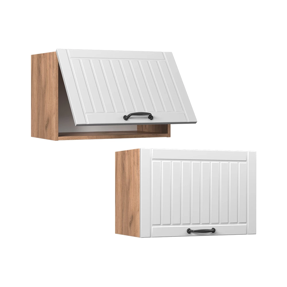 Pensile da cucina Fame-Line Bianco country/Rovere dorato 60 cm Piatto Vicco