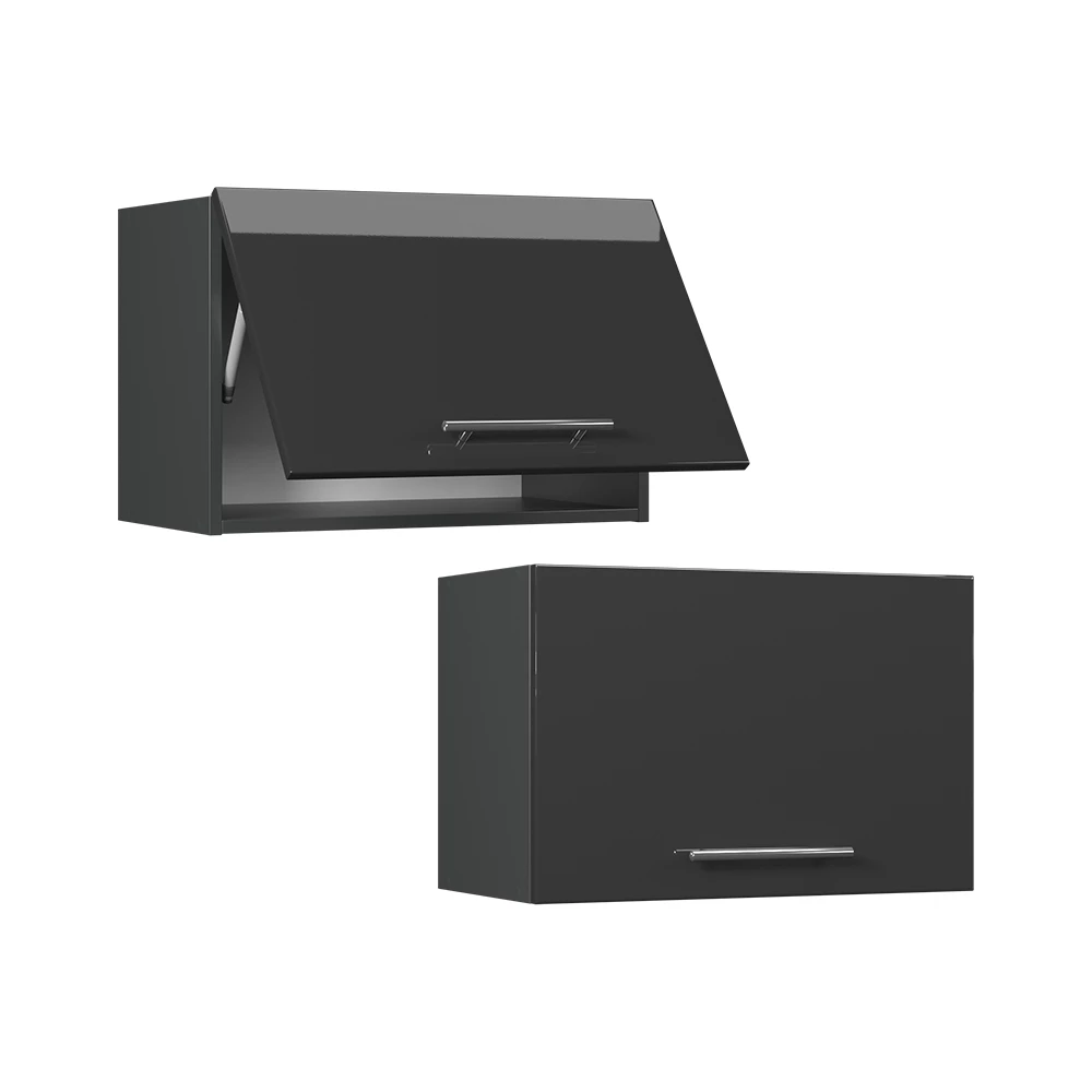 Hangkast Fame-Line Antraciet Hoogglans 60 cm Plat Vicco
