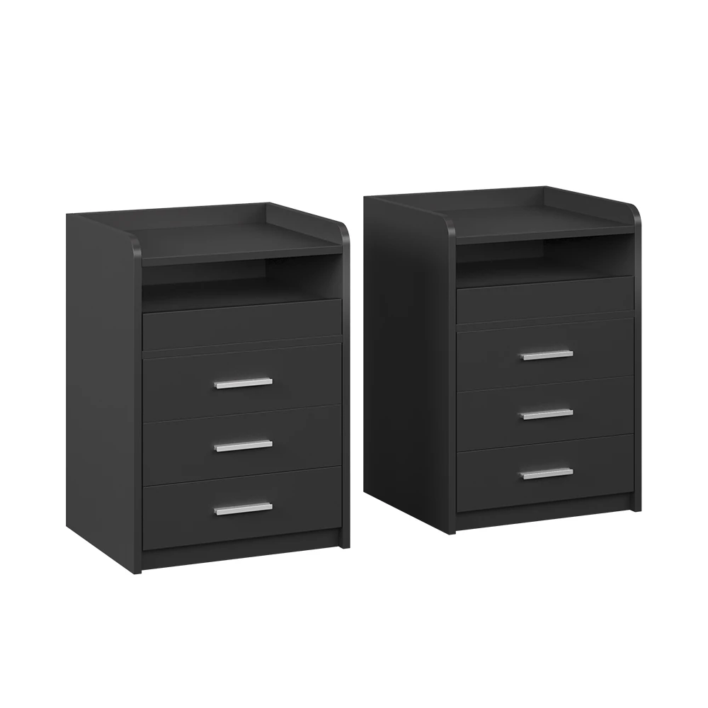 Comodino in Antracite su sfondo bianco