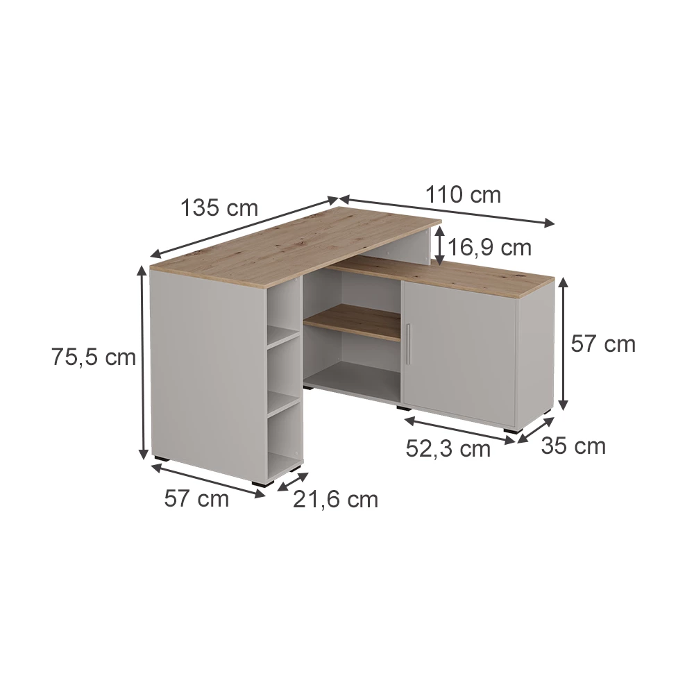 Kulmapöytä in Kasmirmatto on white background