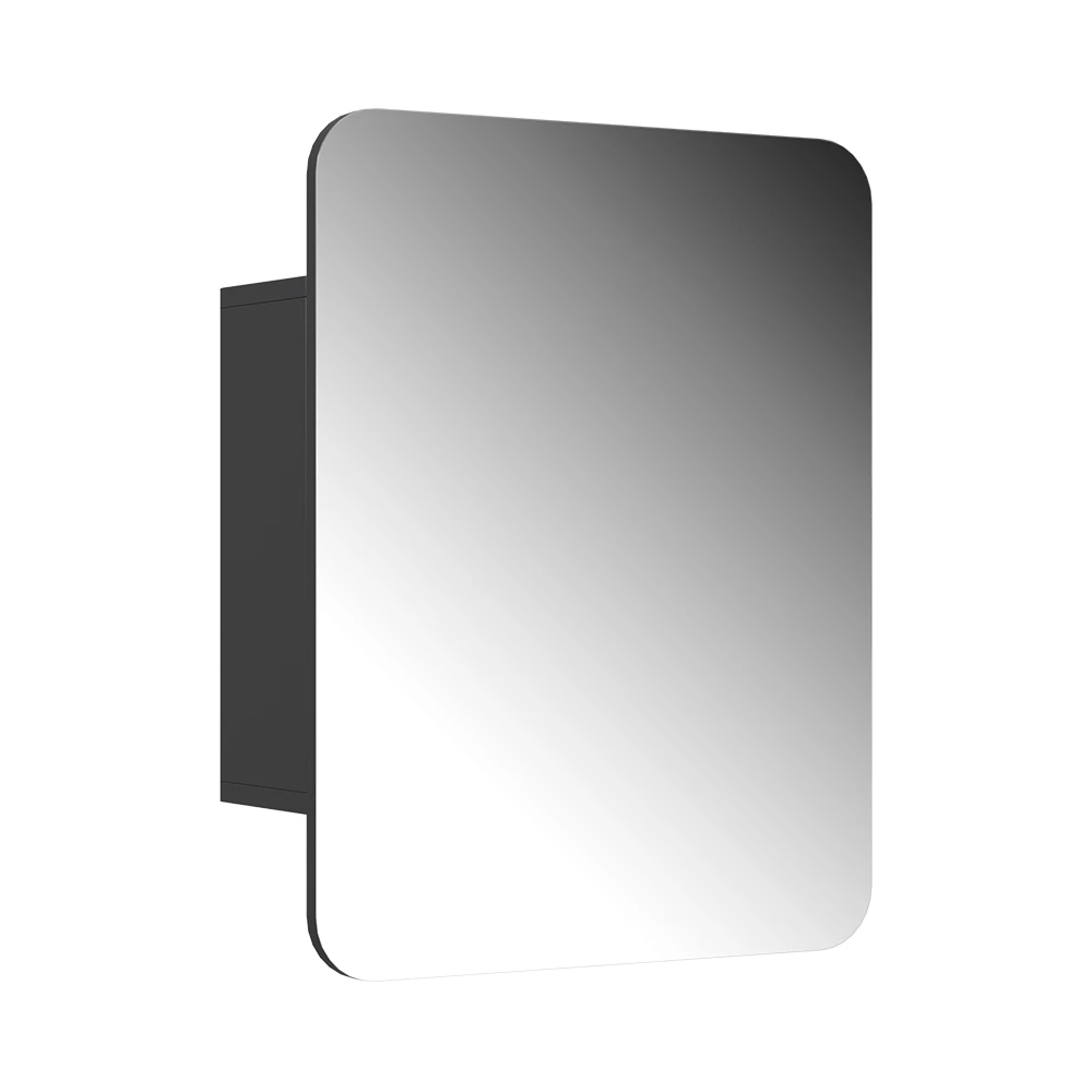 Badspiegelschrank in Anthrazit auf weißem Hintergrund