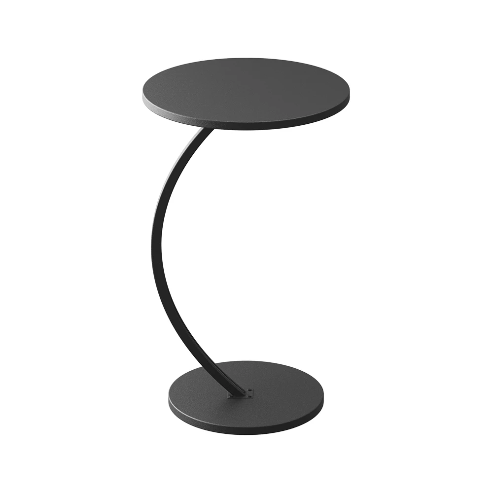 table basse en Noir sur fond blanc