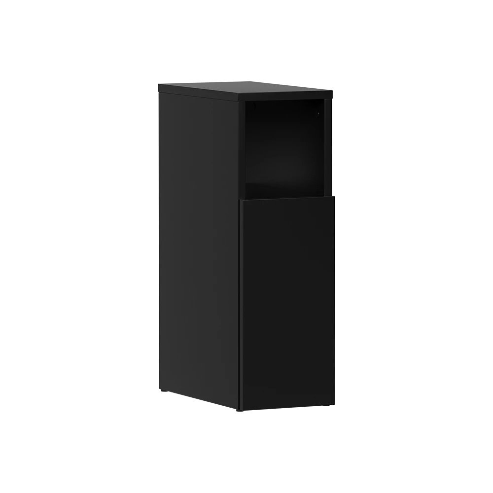 Table de chevet en Noir sur fond blanc