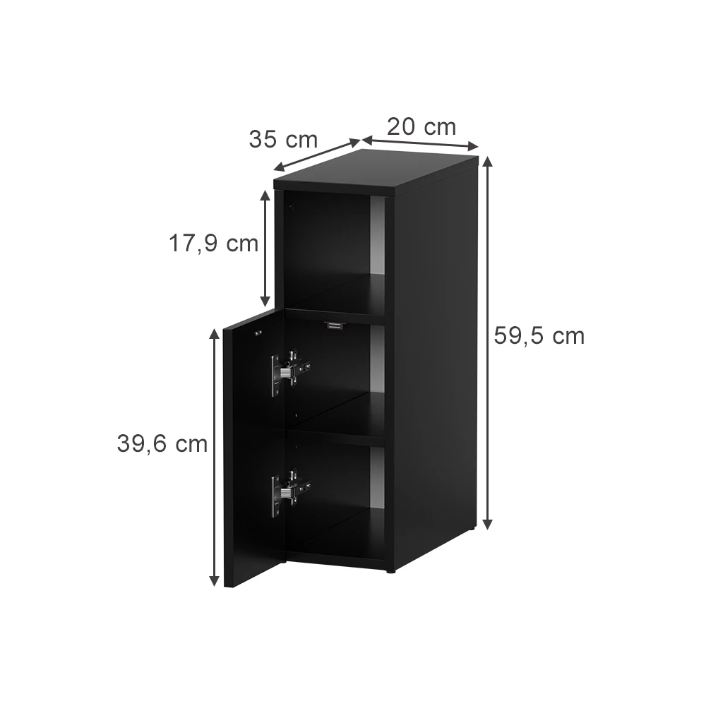 Sängbord in Svart on white background