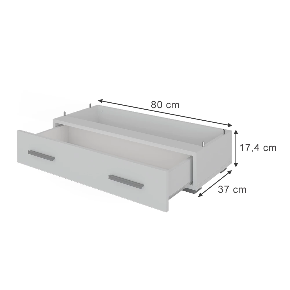 Přídavný modul v barvě Bílá na bílém pozadí