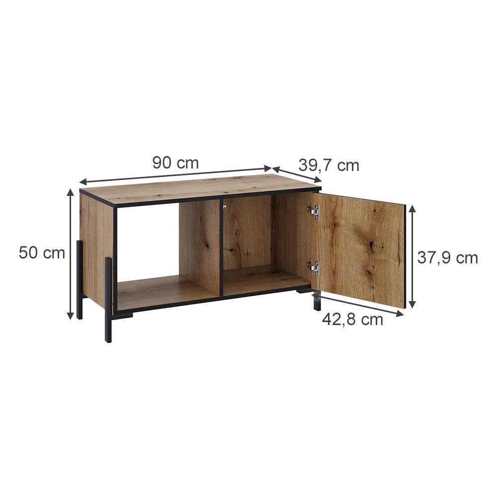 Miza za kavo v Hrast na belem ozadju