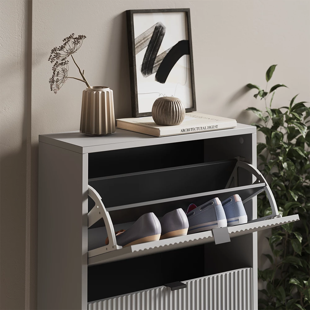 Nærbillede af Skotipper i farven Grå, der viser struktur/detaljer