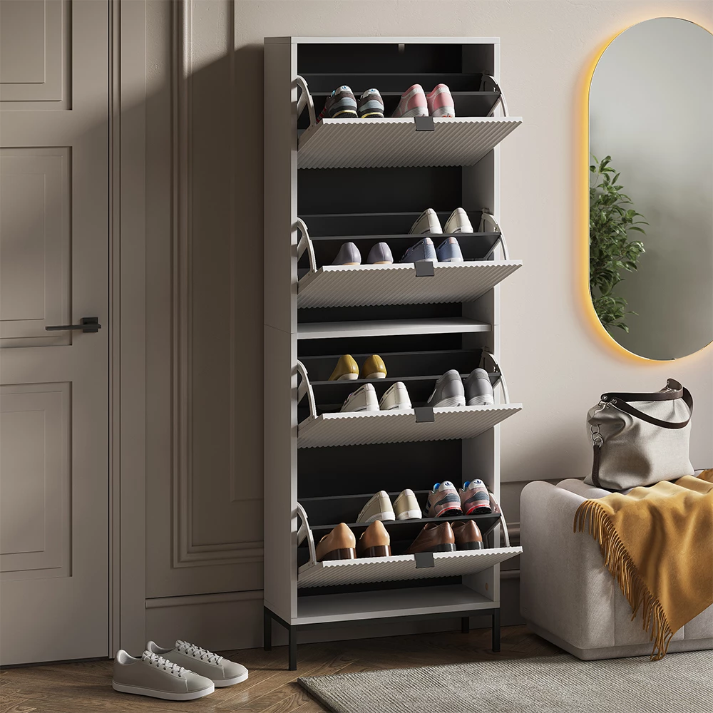 Skotipper Eliza Hvid 60 x 168 cm med 4 skuffer Vicco