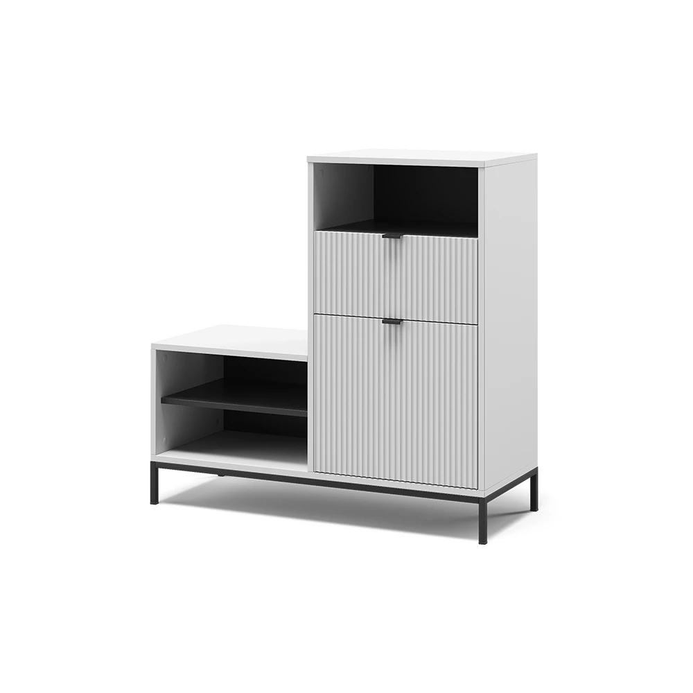 Skobänk in Vit on white background