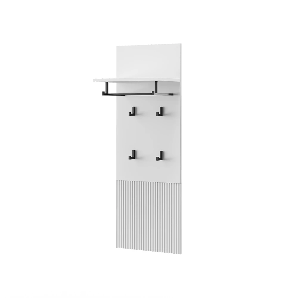 Fali ruhatartó Fehér színben fehér háttéren