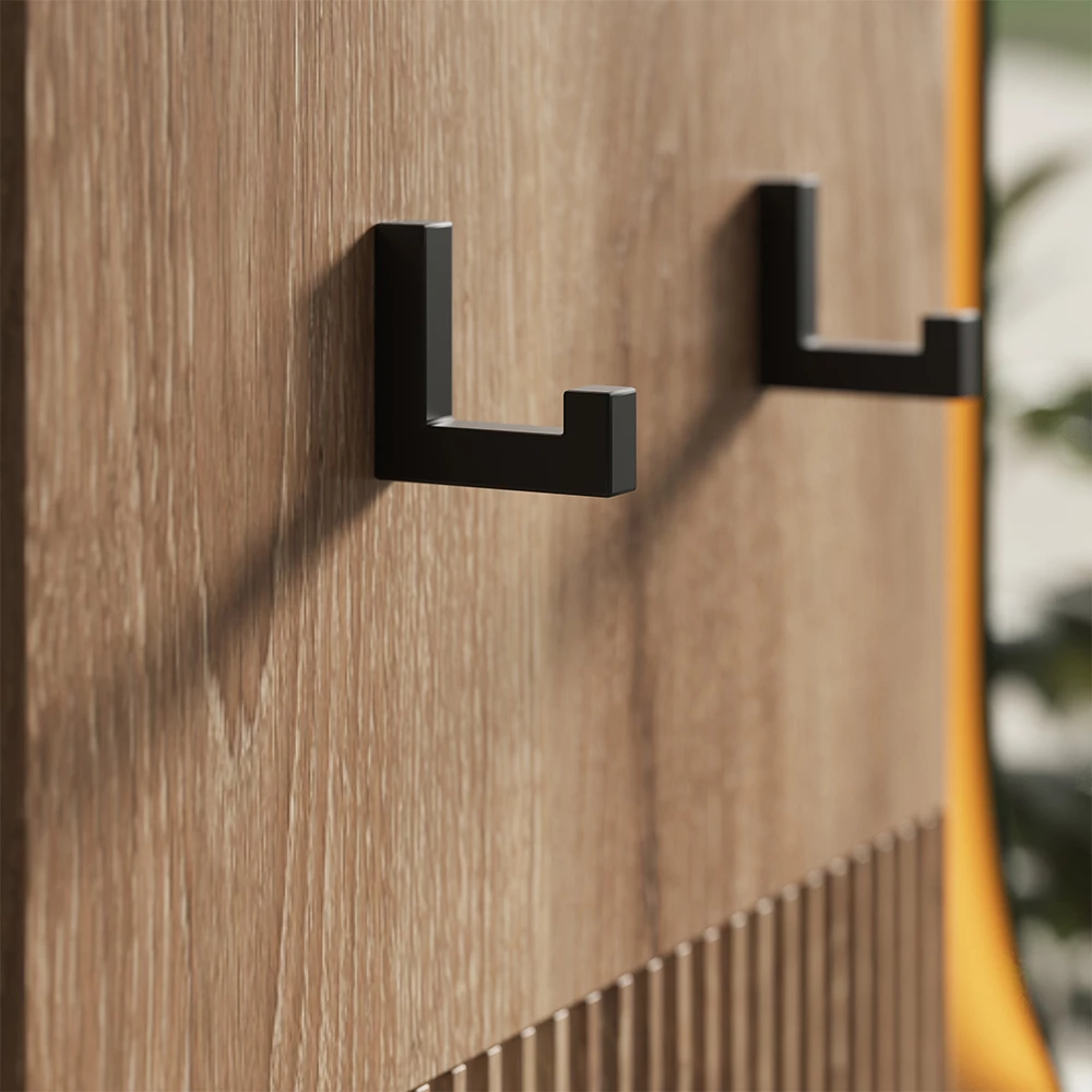 Nahaufnahme von Wandgarderobe in Viking Oak, zeigt Textur/Details
