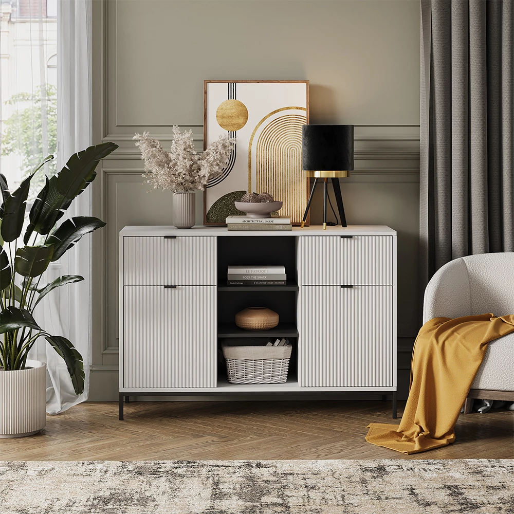Cassettiera per camera da letto Nautica, Bianco, 45.9 x 61 cm, Vicco
