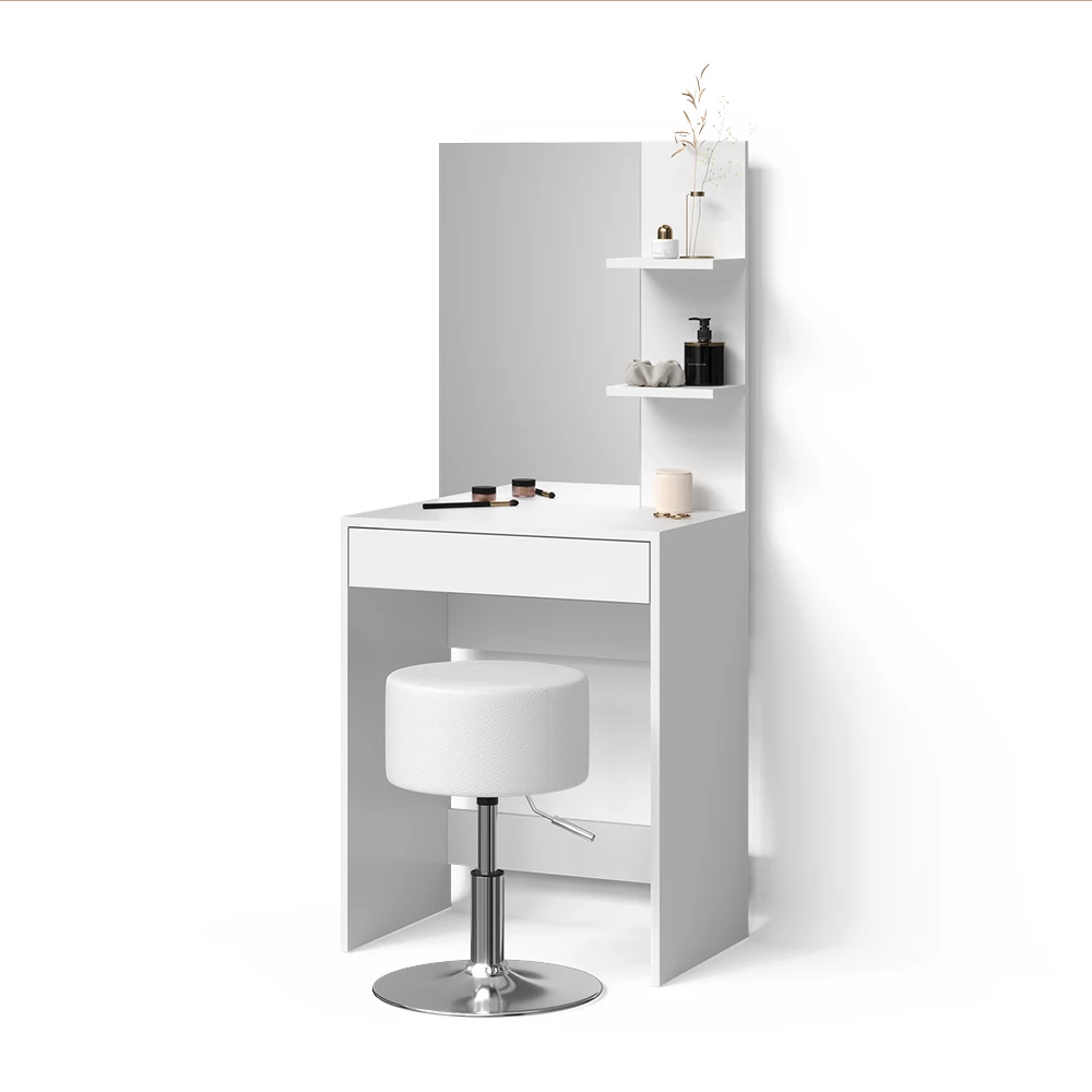 Schminktisch Nola Weiß 60 cm mit Hocker livinity®