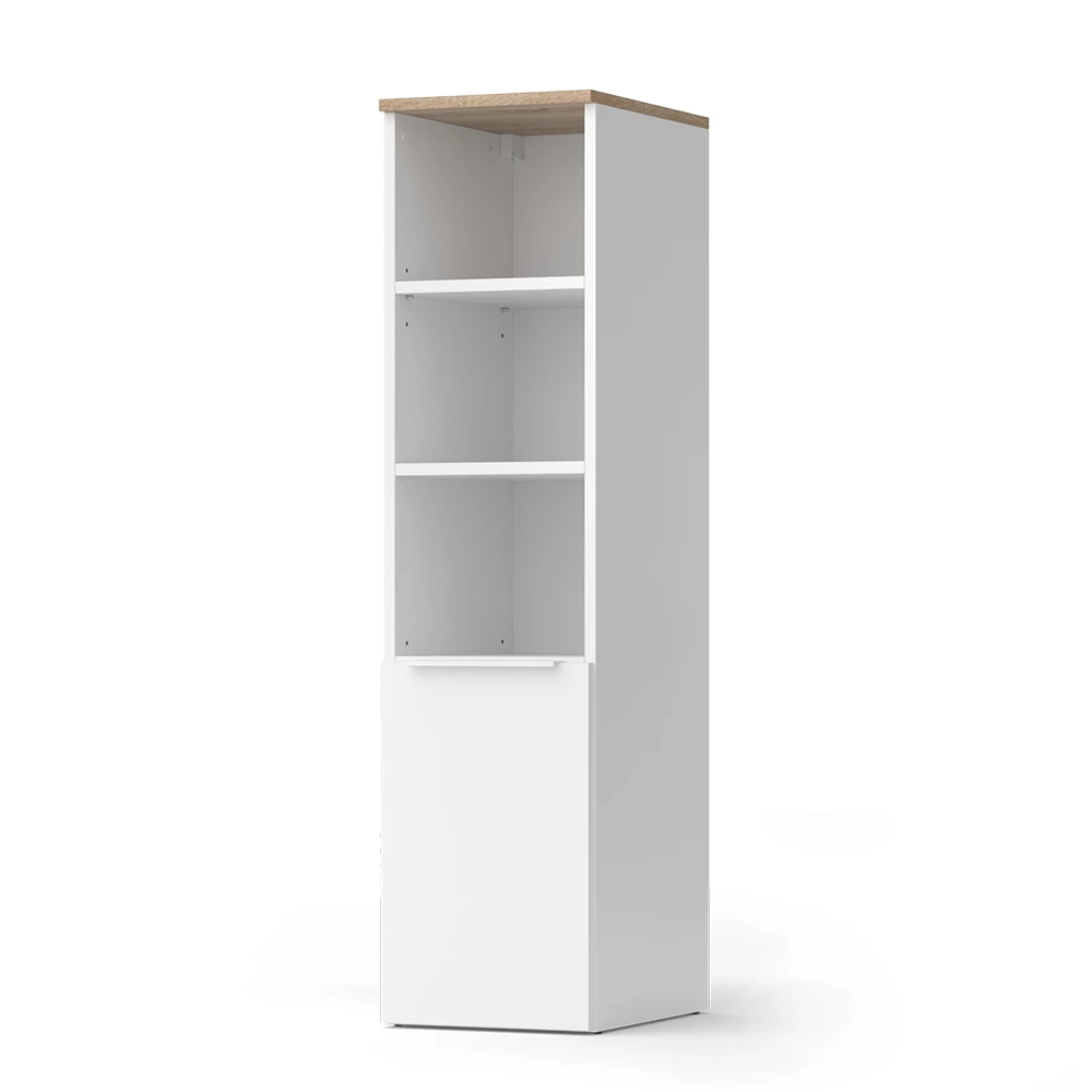 Universal cabinet in White/Sonoma on white background