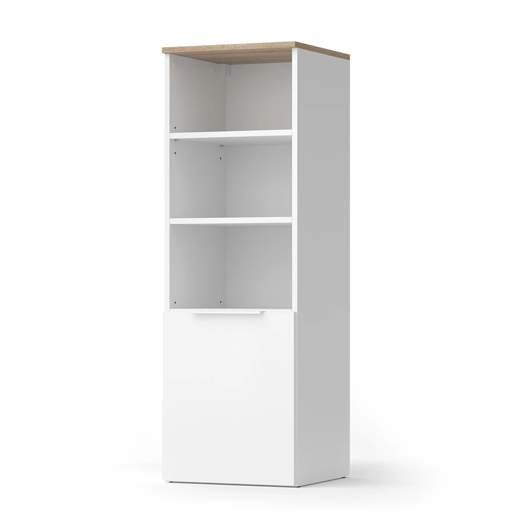 Universal cabinet in White/Sonoma on white background